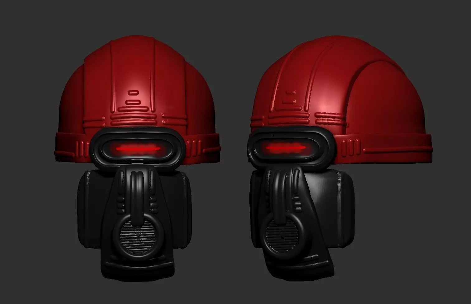 helmet high poly sculpt 3d printable 3D model_0