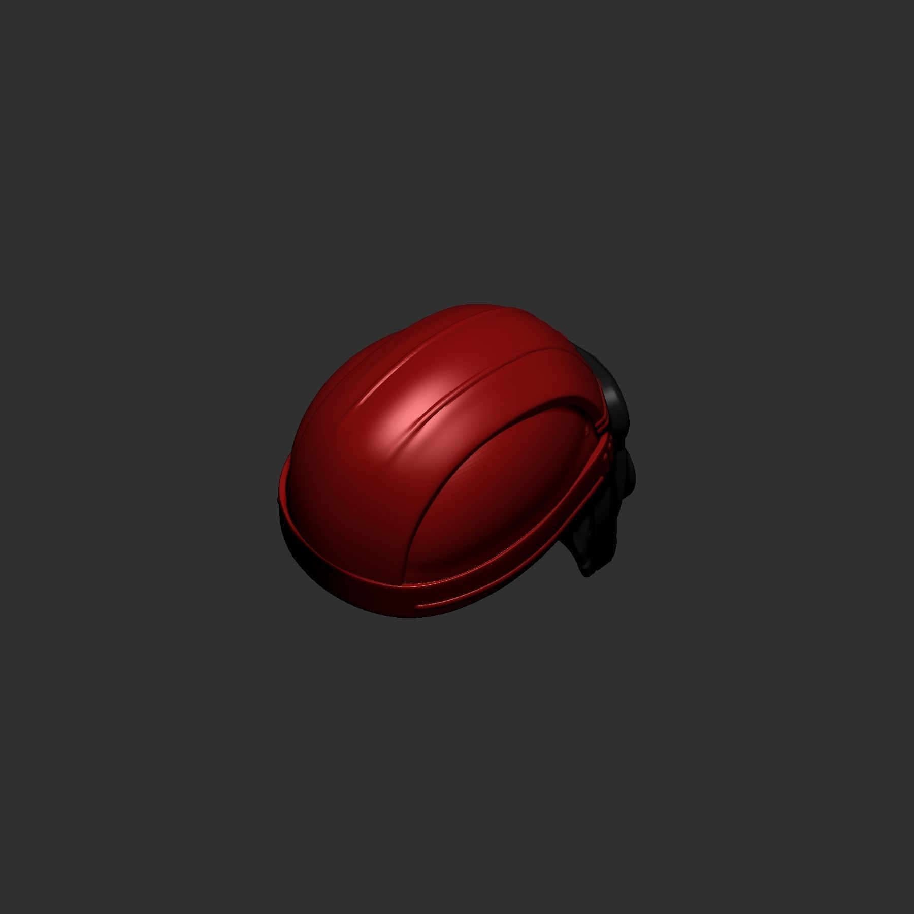helmet high poly sculpt 3d printable 3D model_6