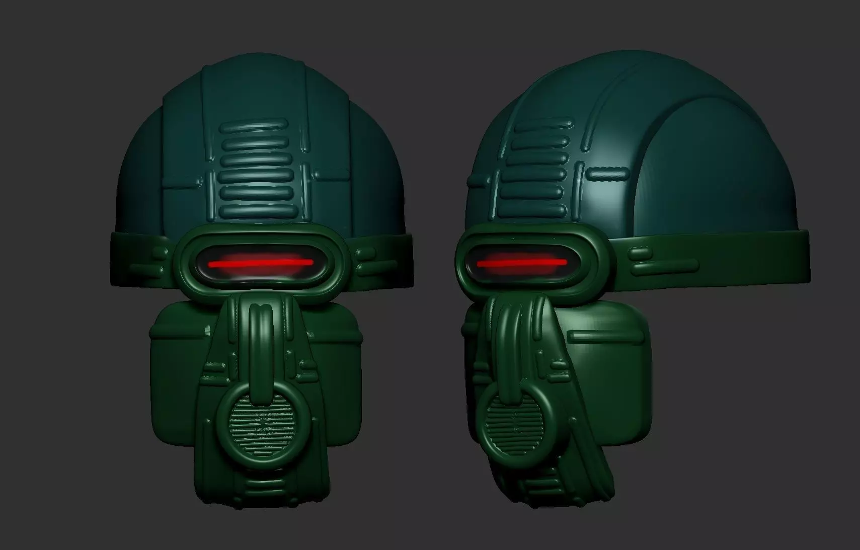 helmet high poly sculpt 3d printable  3D model_0