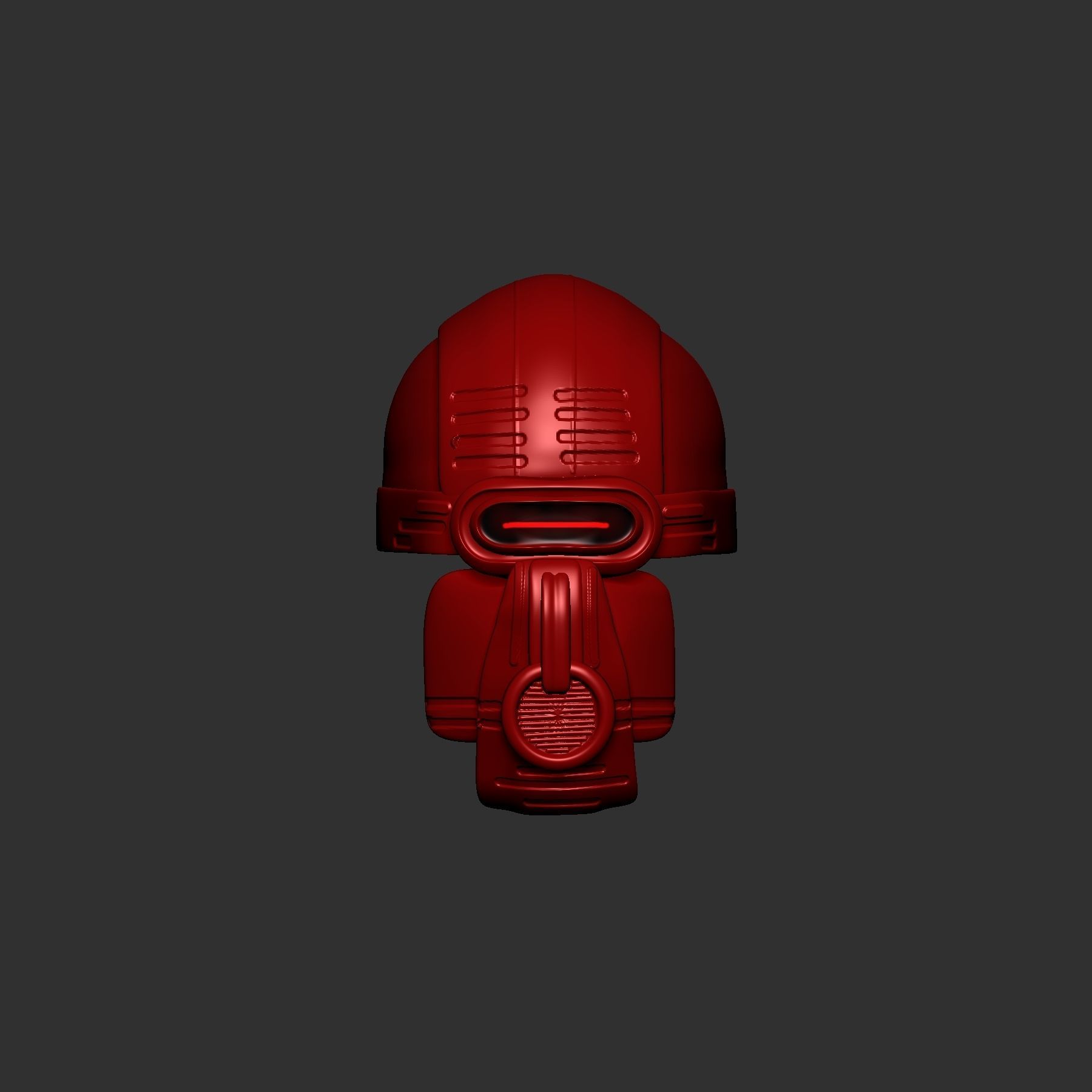 helmet high poly sculpt 3d printable 3D model_1
