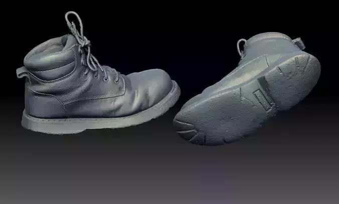 Boot Steel Toe Construction Heavily worn