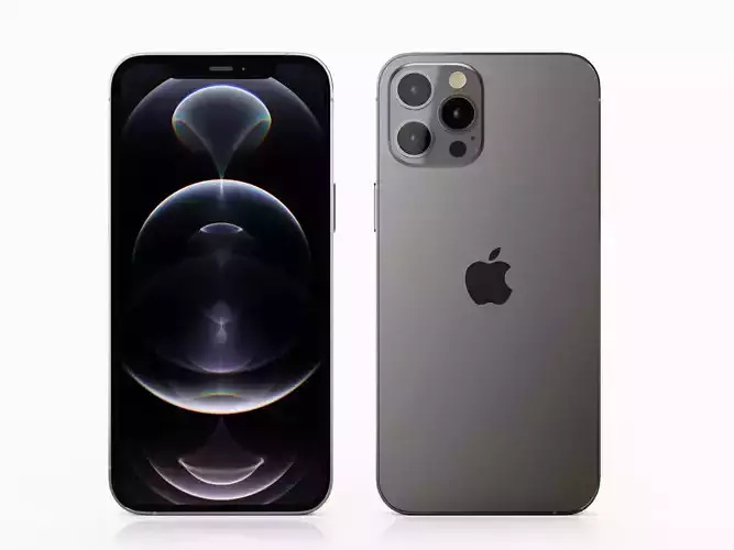 iPhone 12 pro max graphite 3D model