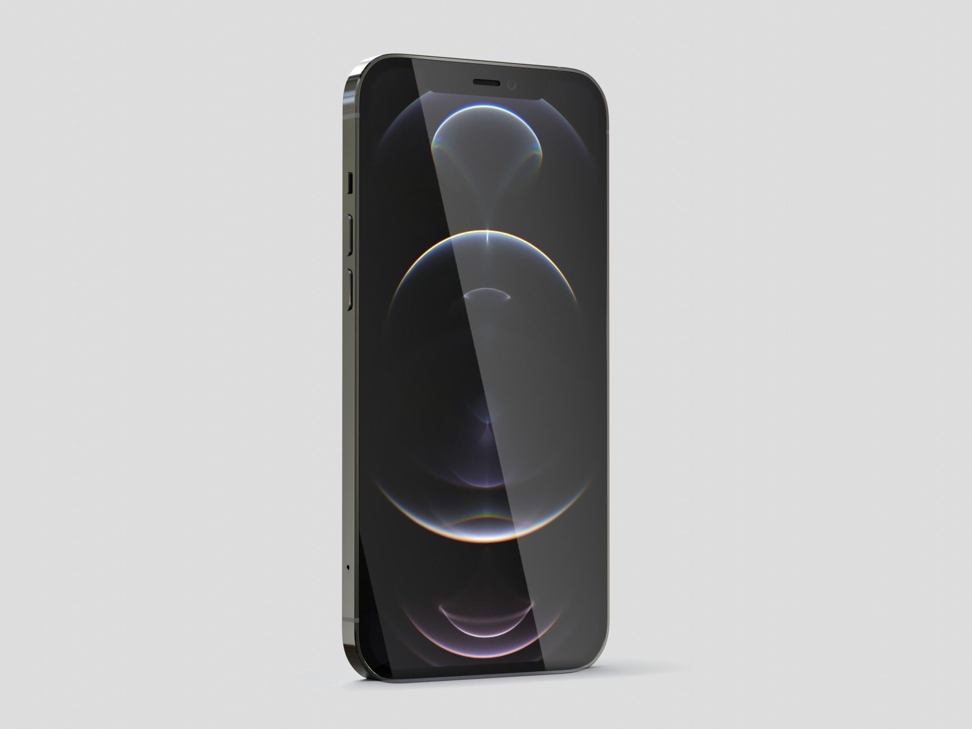 iPhone 12 pro max graphite 3D model_1