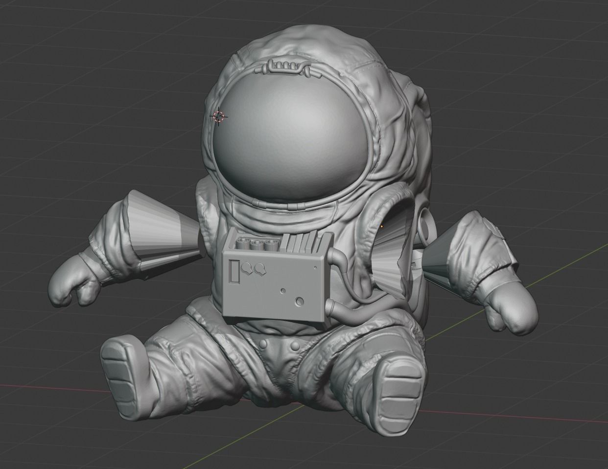 The baby Among Us astronaut 3D print model_3