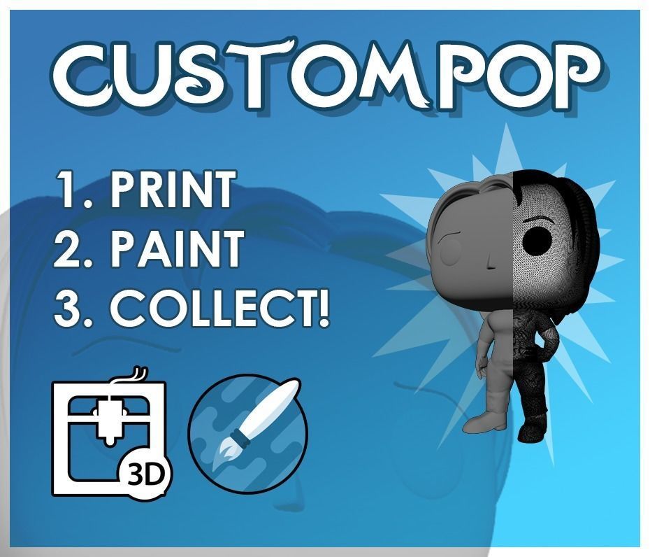 Custom Pop DIY Generic Human Man Model 3D print model_15