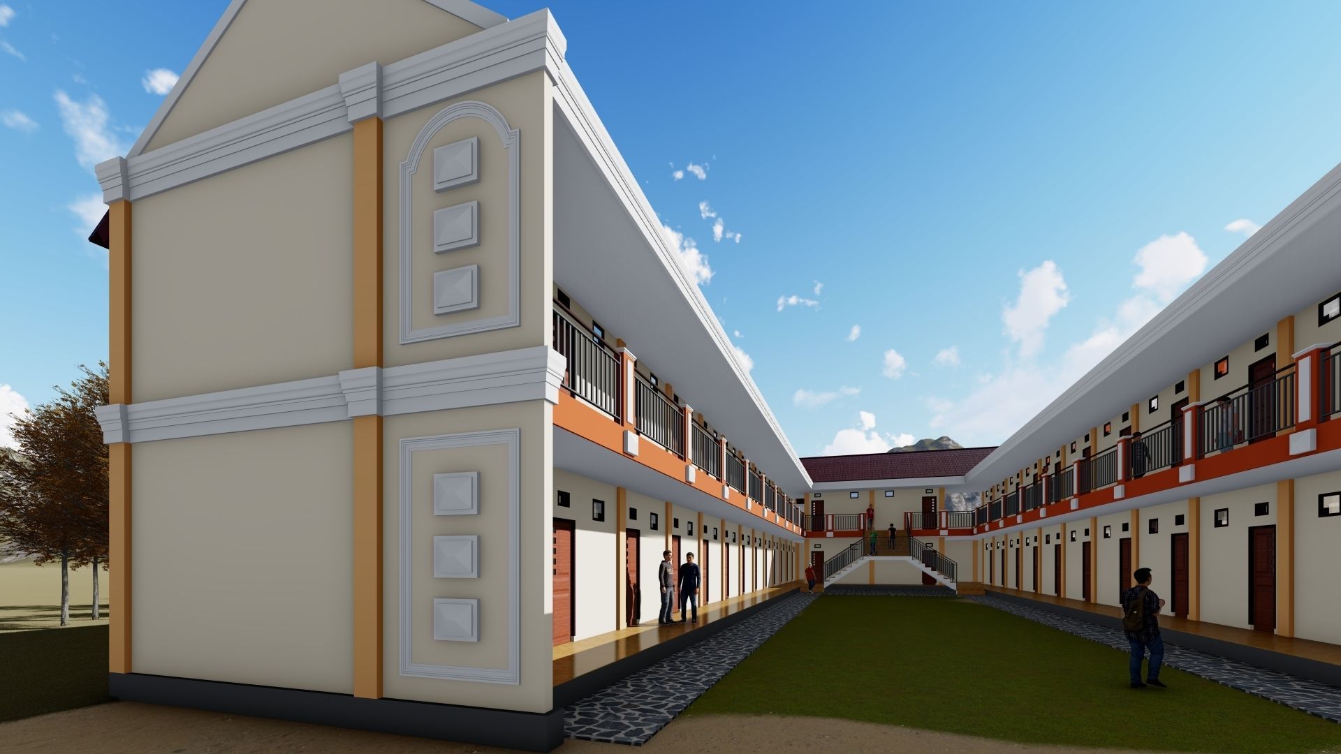 Boarding House 02 use at indonesia 3D model_11