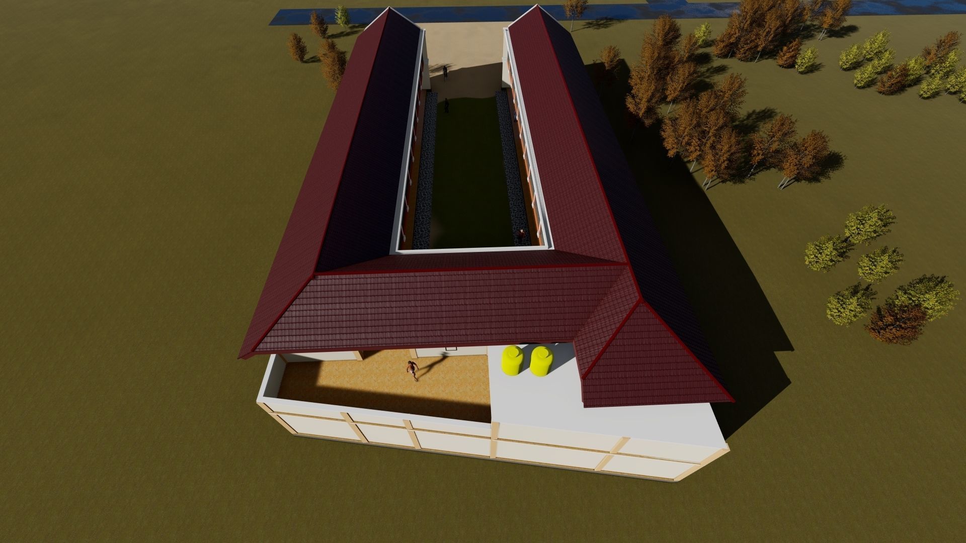 Boarding House 02 use at indonesia 3D model_8