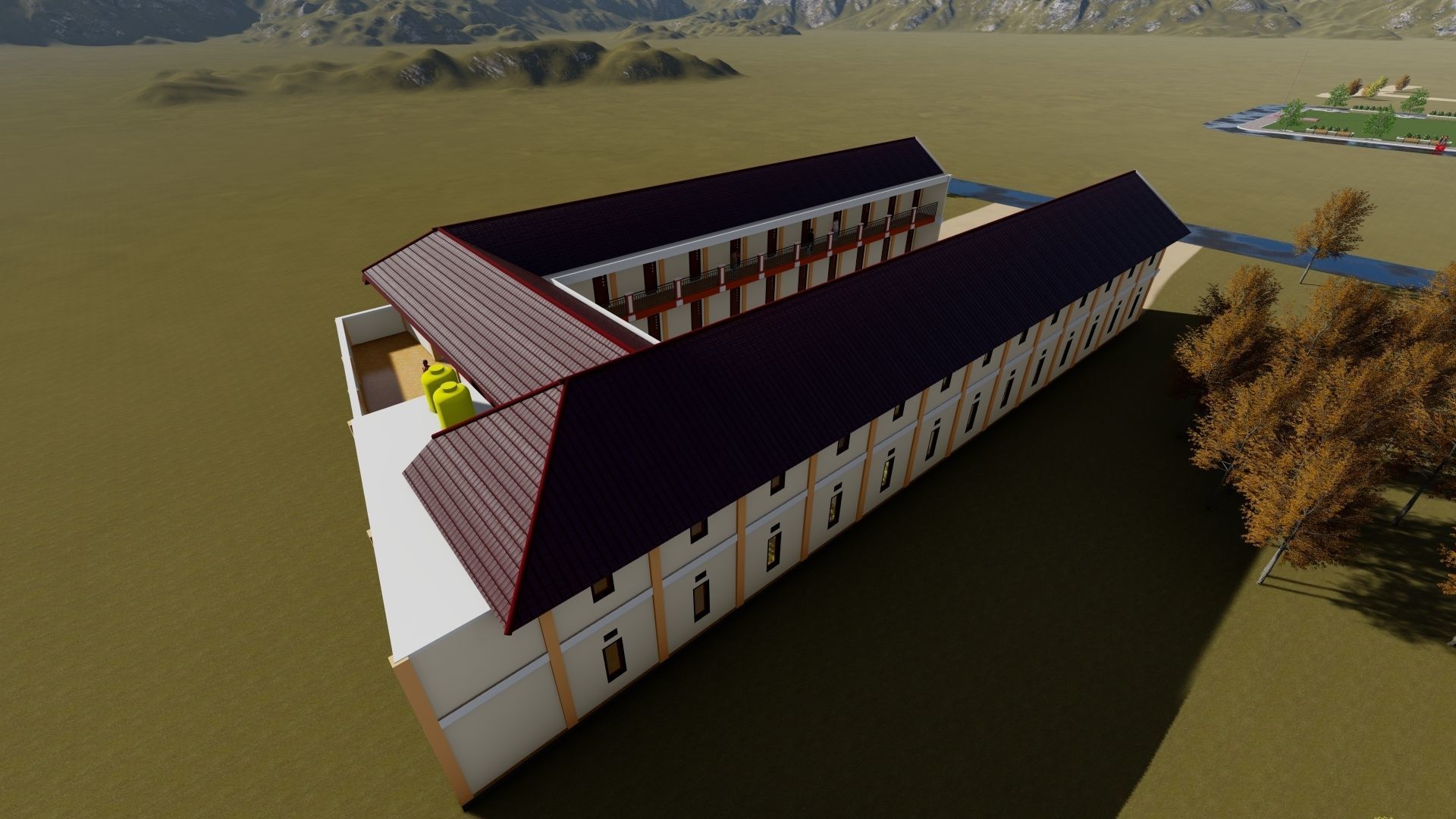 Boarding House 02 use at indonesia 3D model_9