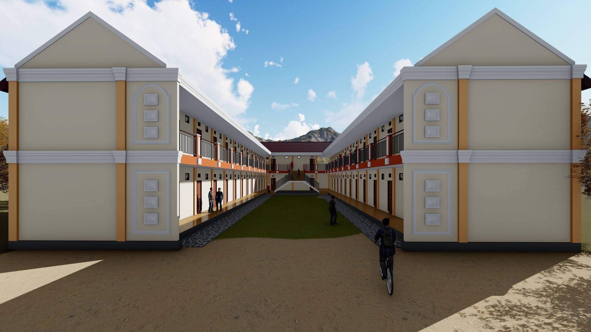 Boarding House 02 use at indonesia 3D model_3