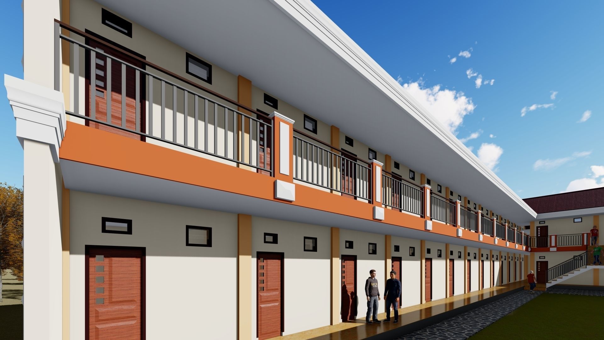 Boarding House 02 use at indonesia 3D model_1