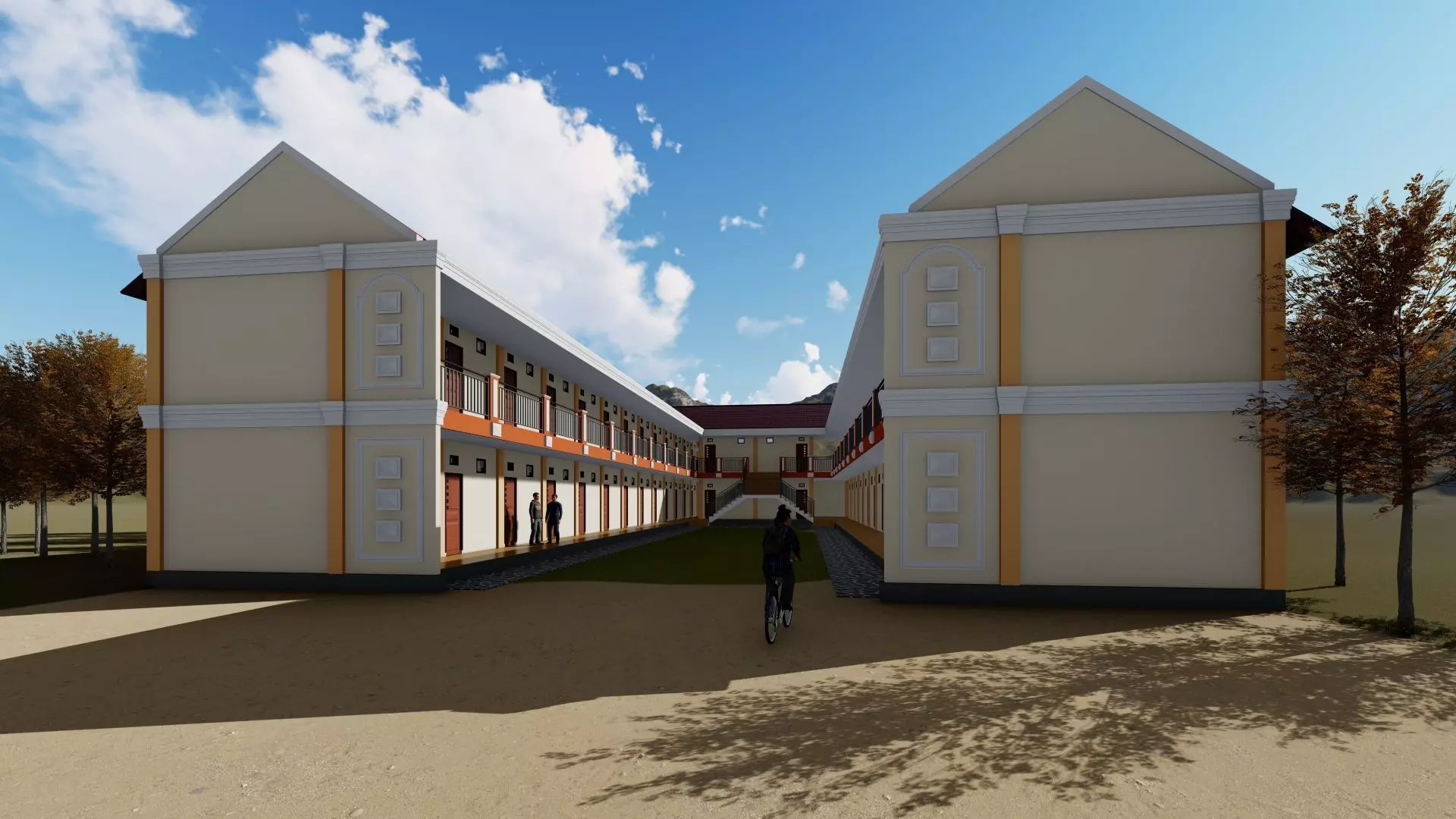 Boarding House 02 use at indonesia 3D model_0