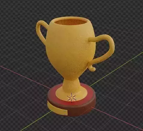 A Trophy 3D model cup 3D model