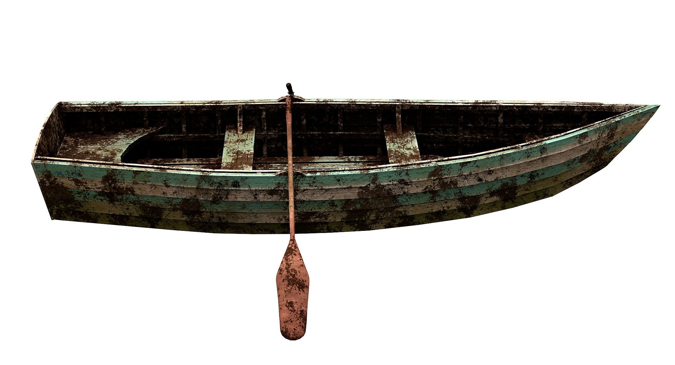 Boat Skiff 3D model_2