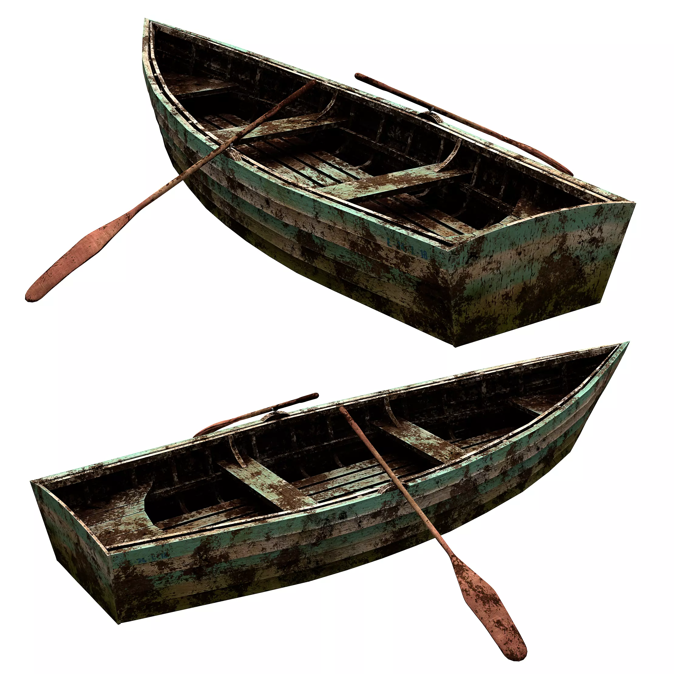 Boat Skiff 3D model_0