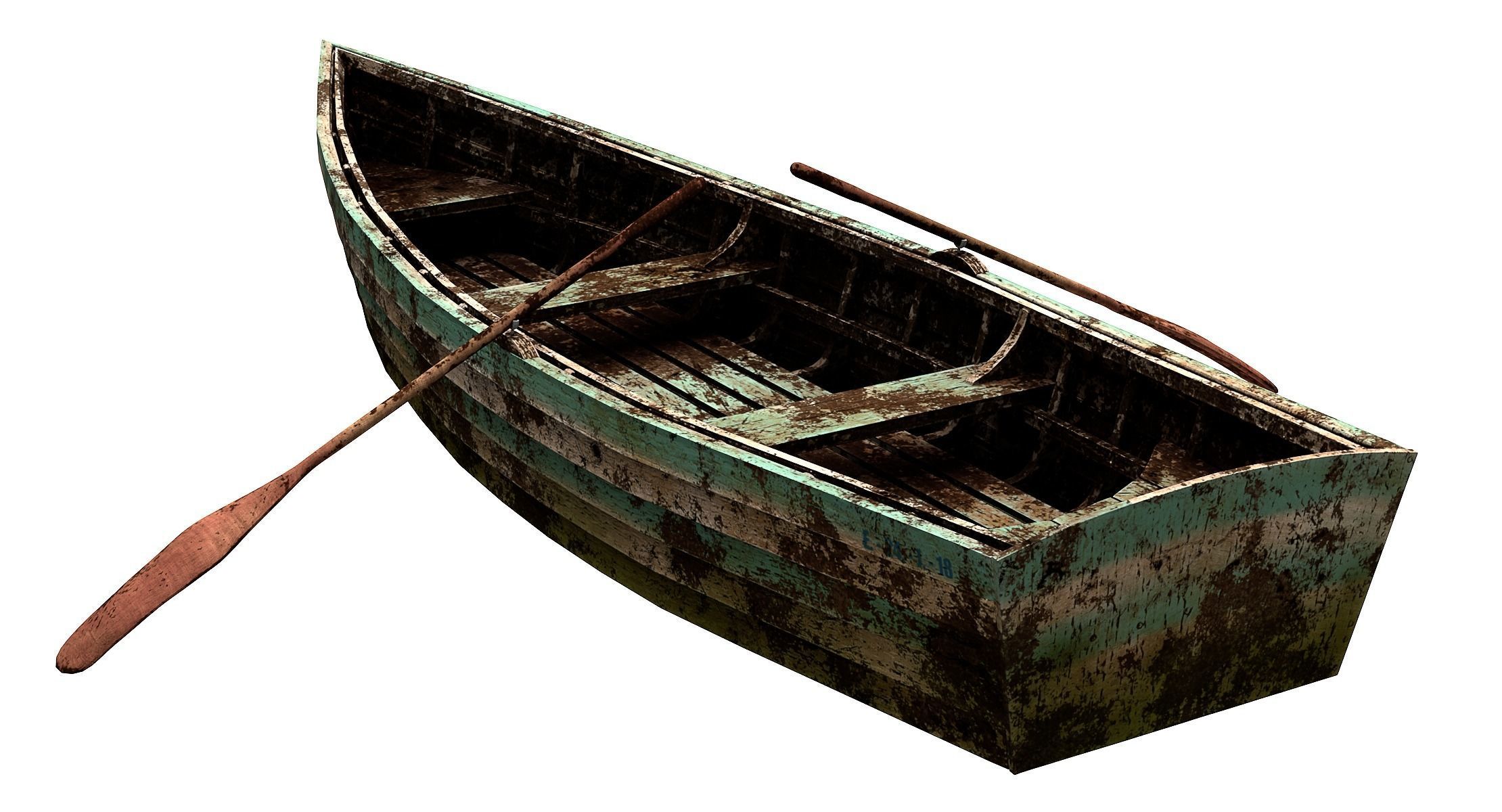 Boat Skiff 3D model_7