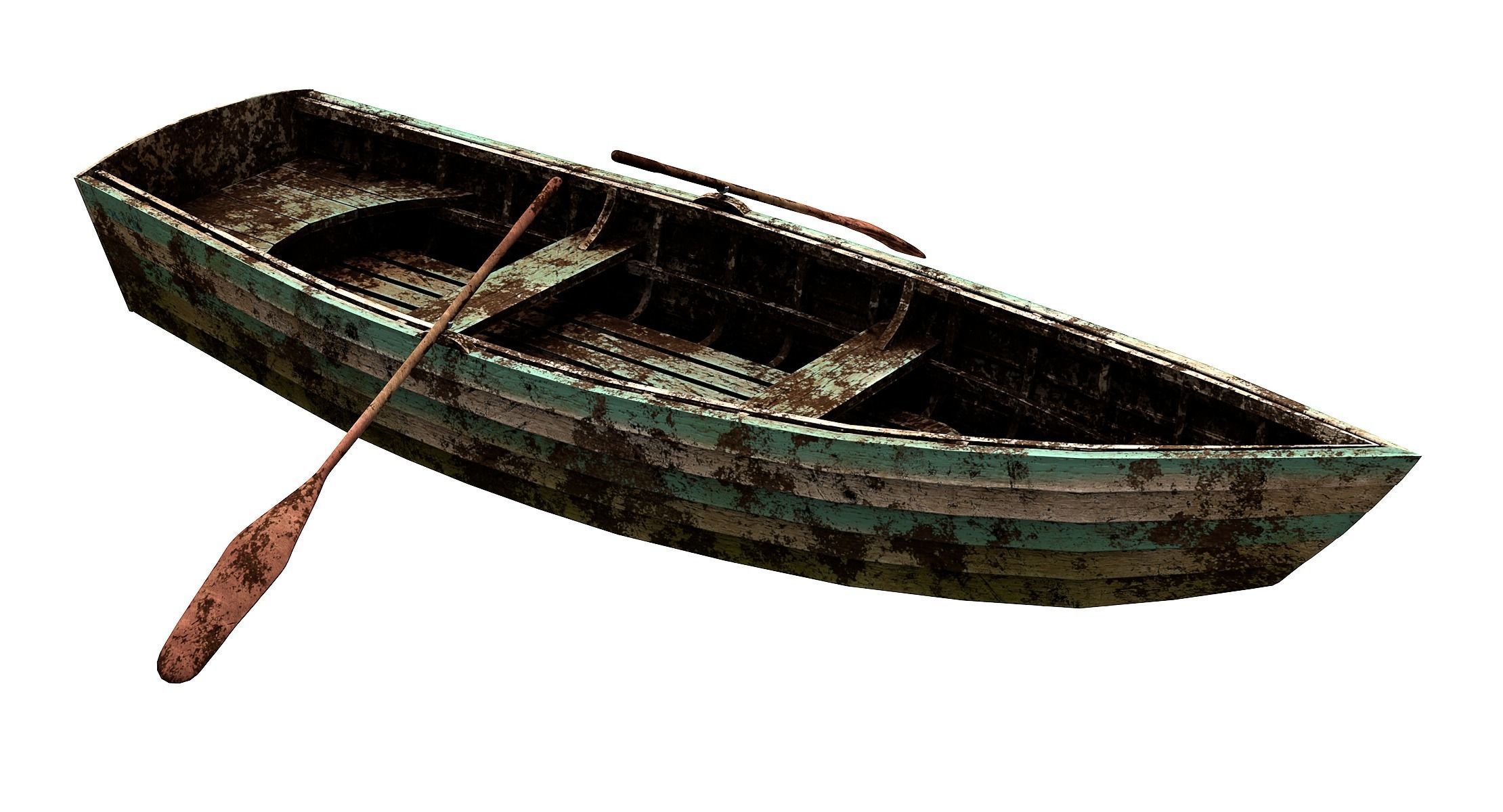 Boat Skiff 3D model_3