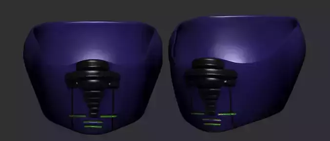 helmet high poly sculpt 3d printable 