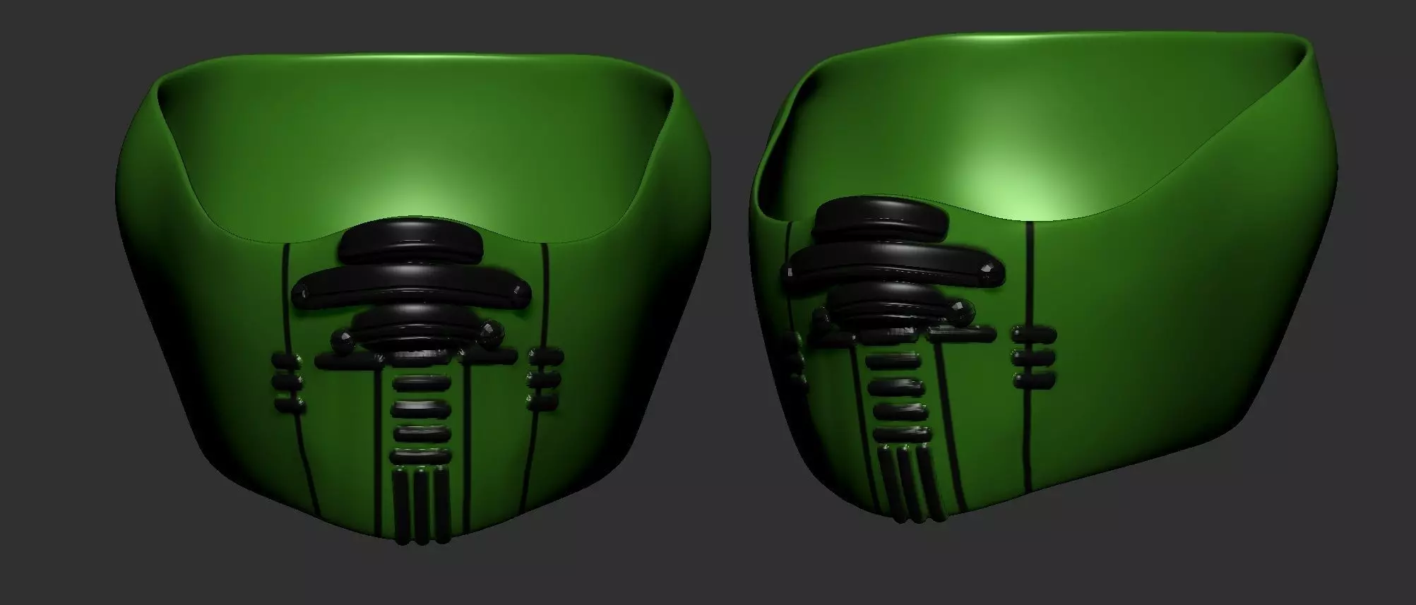 helmet high poly sculpt 3d printable 3D model_0