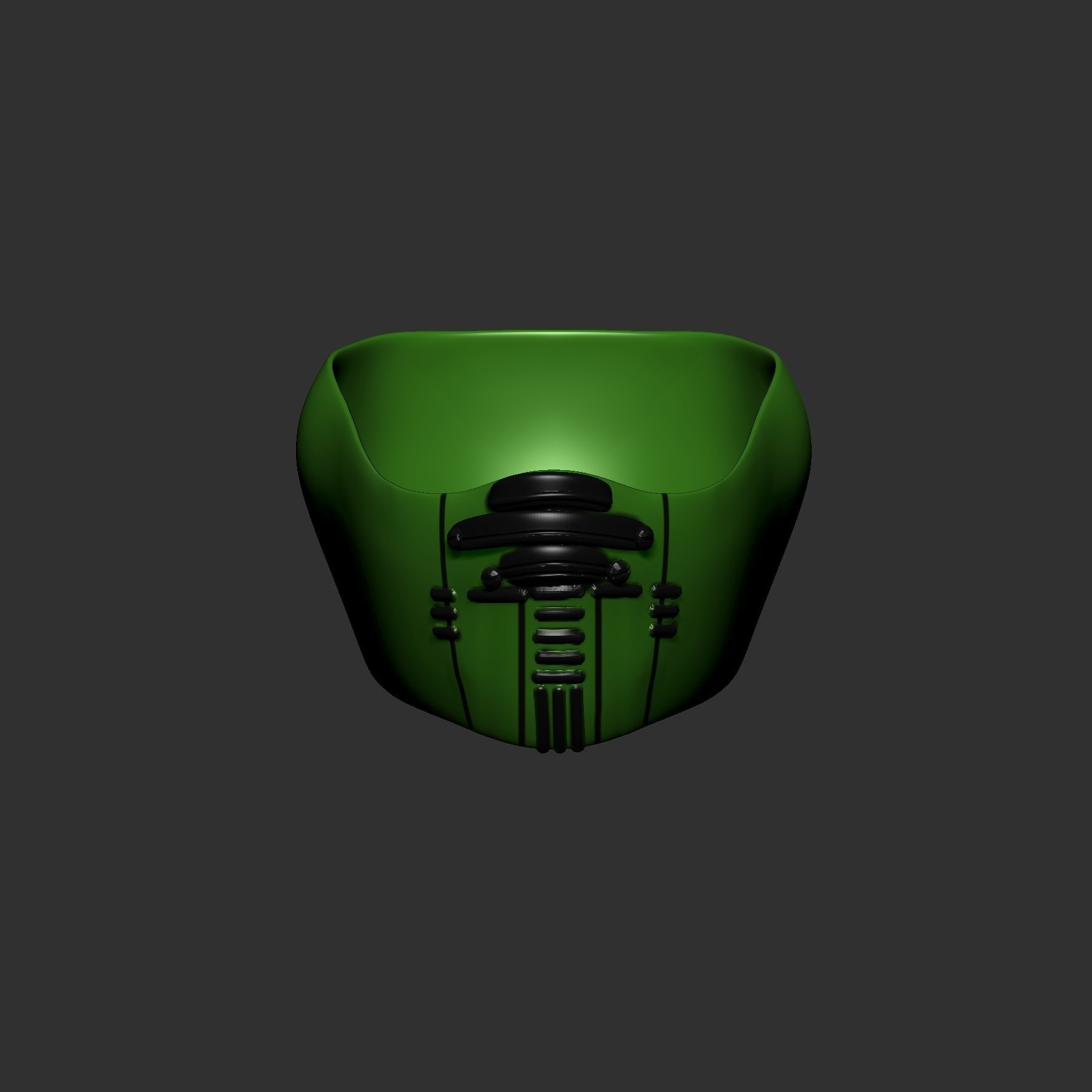 helmet high poly sculpt 3d printable 3D model_1