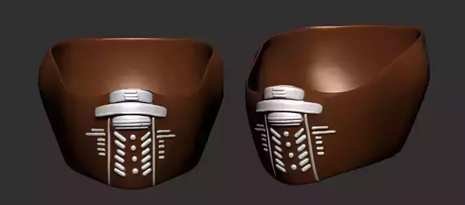 helmet high poly sculpt 3d printable 