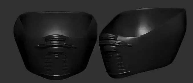 helmet high poly sculpt 3d printable 