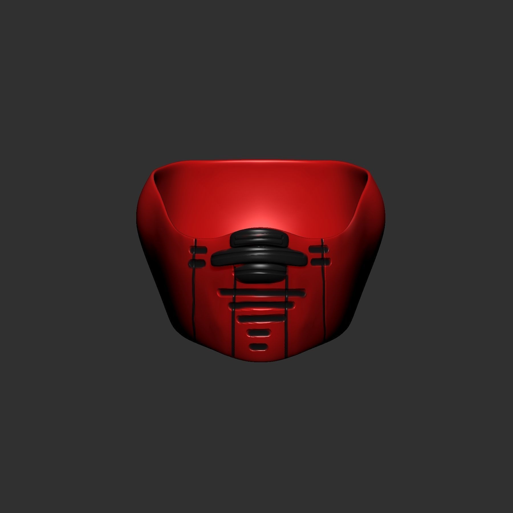 helmet high poly sculpt 3d printable 3D model_1