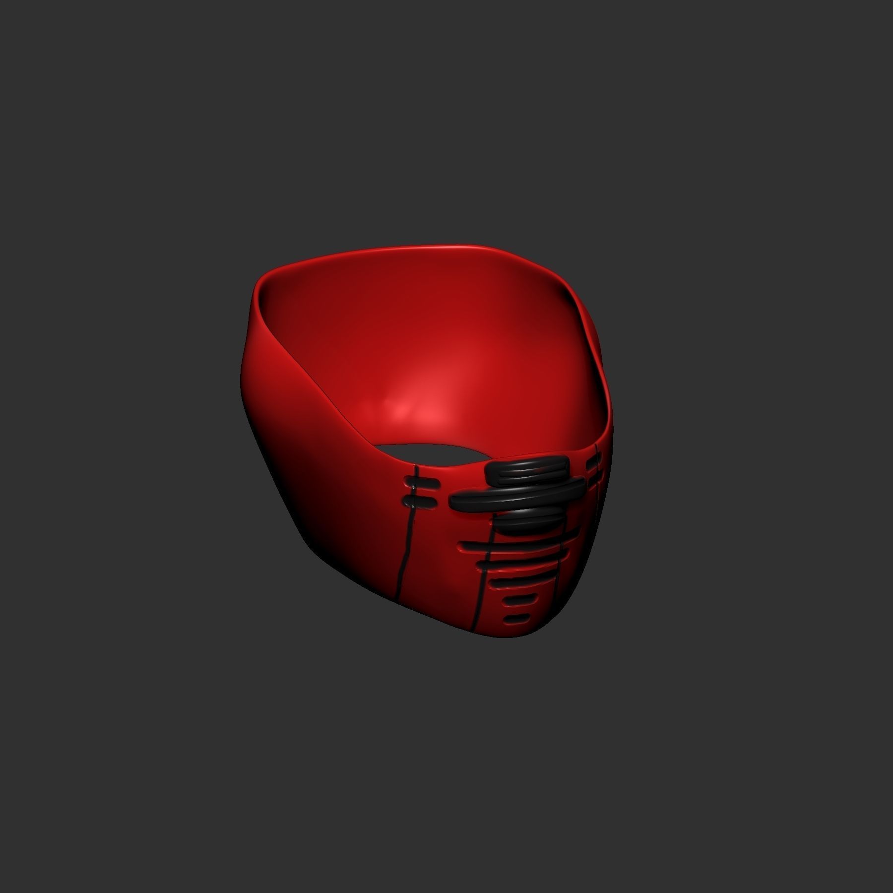helmet high poly sculpt 3d printable 3D model_4