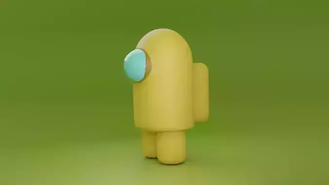 AmongUs Model robot with eye 3D model