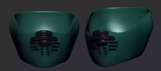 helmet high poly sculpt 3d printable 
