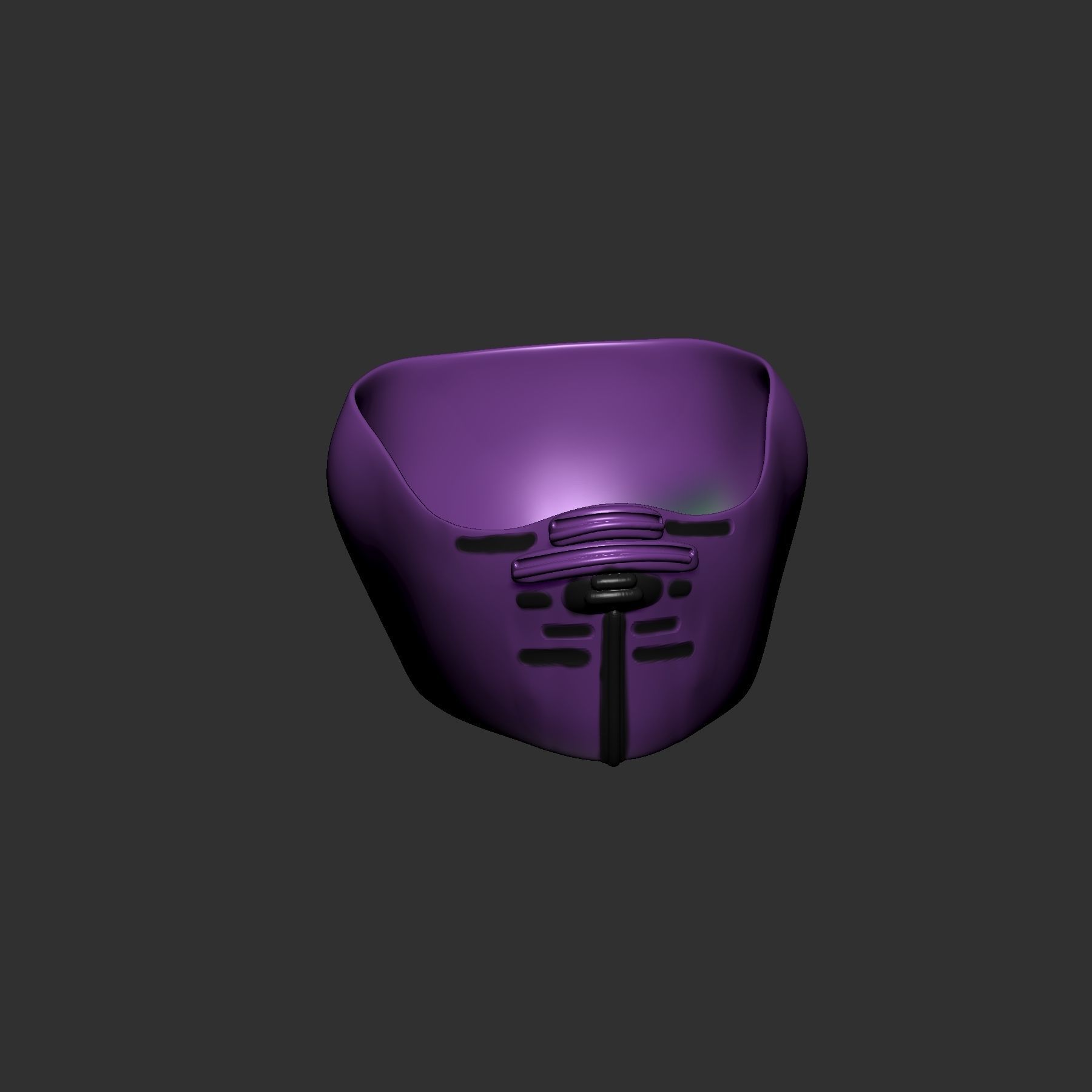 helmet high poly sculpt 3d printable 3D model_4
