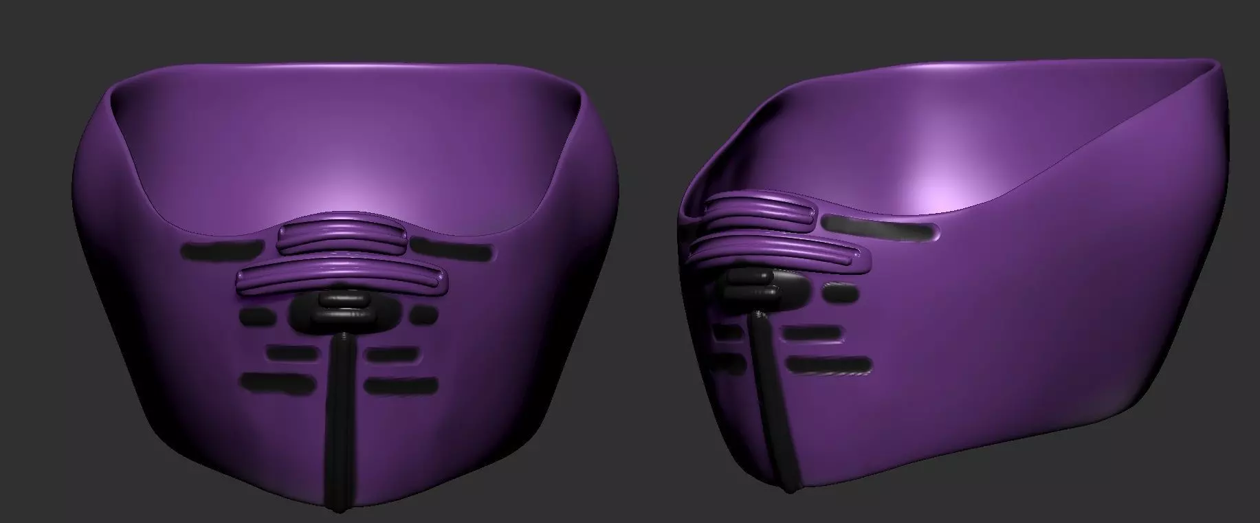 helmet high poly sculpt 3d printable 3D model_0