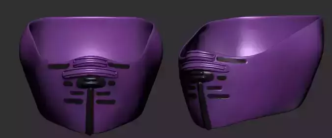 helmet high poly sculpt 3d printable 