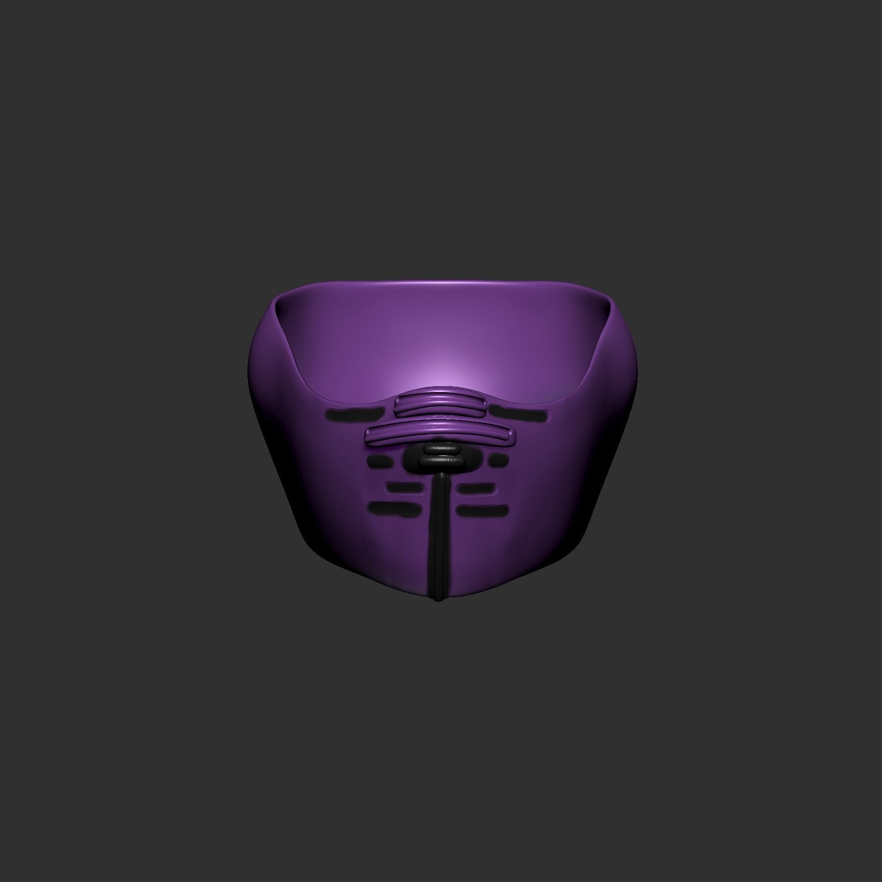 helmet high poly sculpt 3d printable 3D model_1