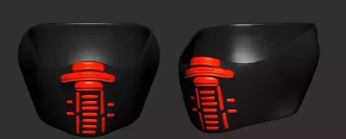 helmet high poly sculpt 3d printable ver 7 3D model