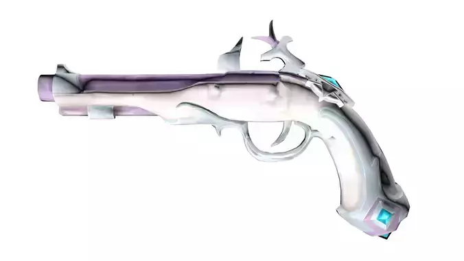 Sea of Thieves - Silver Blade Flintlock Pistol 3D Model