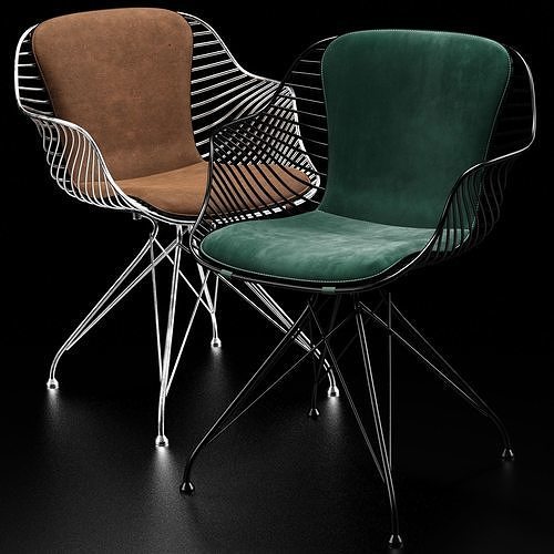 Wire Dining Chair Overgaard Dyrman 3D model