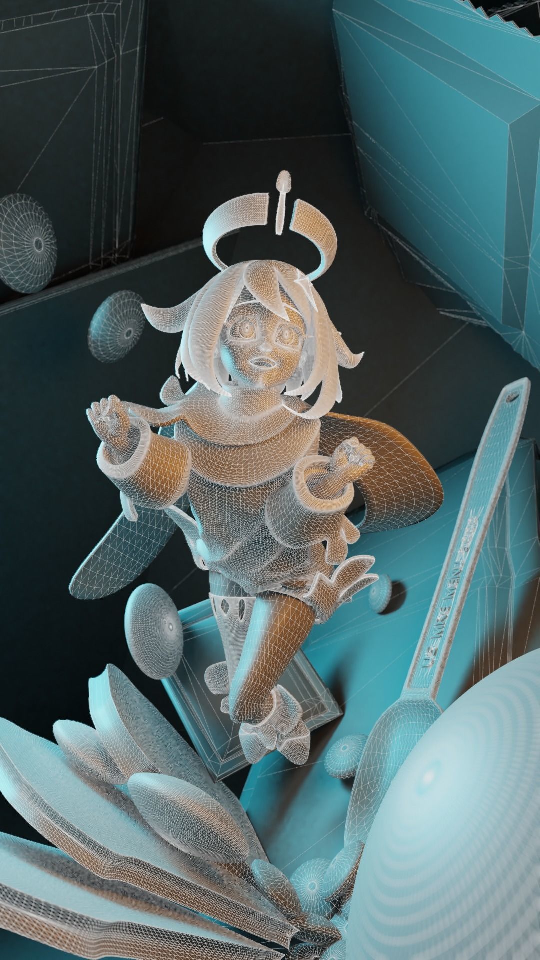 Paimon is emergency food 3D model_3