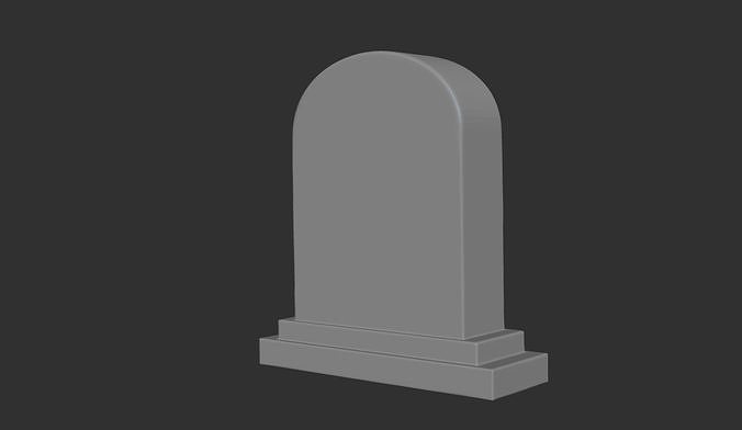 Standard Stone Grave v01 3D print model