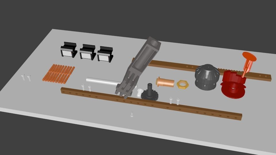 Tap Changer Assembly 30AMP Low-poly 3D model_3