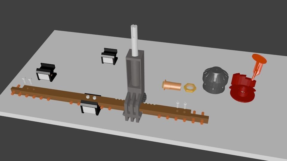 Tap Changer Assembly 30AMP Low-poly 3D model_18