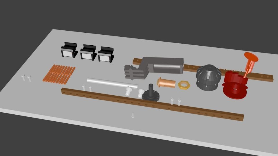 Tap Changer Assembly 30AMP Low-poly 3D model_2