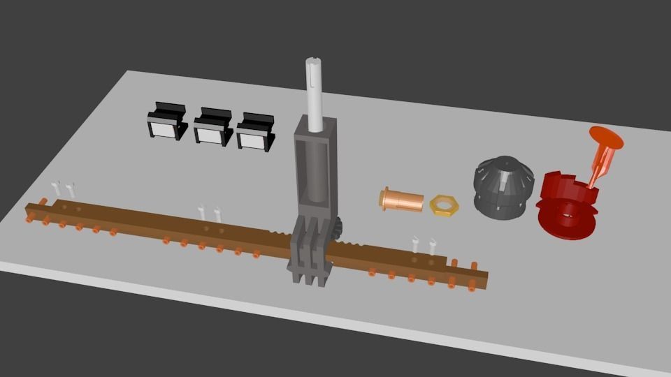 Tap Changer Assembly 30AMP Low-poly 3D model_16