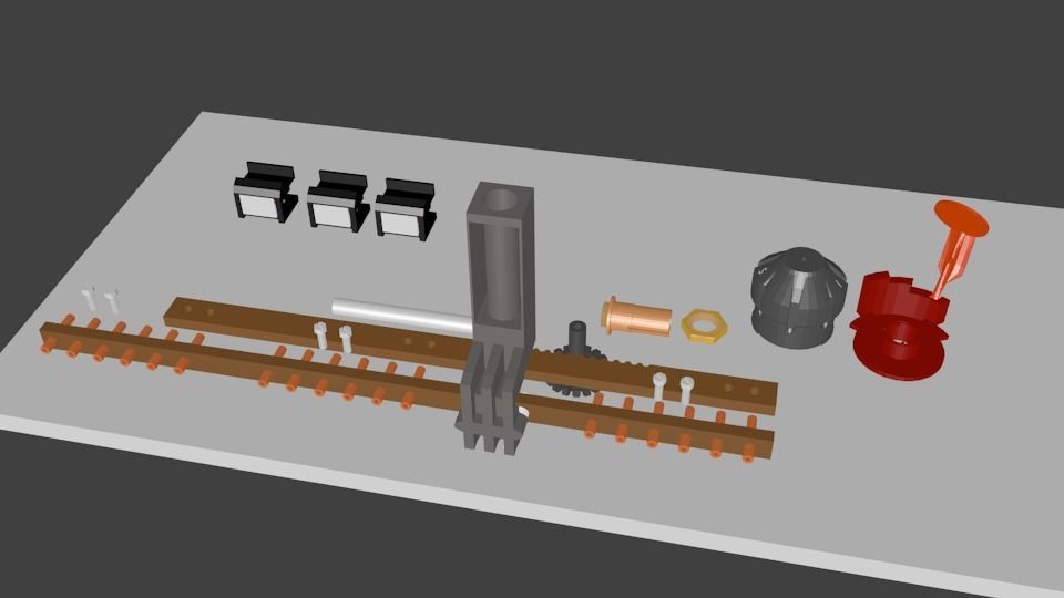Tap Changer Assembly 30AMP Low-poly 3D model_13