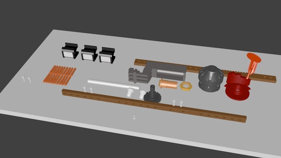 Tap Changer Assembly 30AMP Low-poly 3D model_1