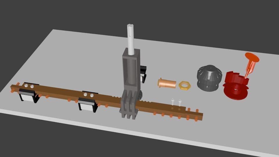 Tap Changer Assembly 30AMP Low-poly 3D model_19