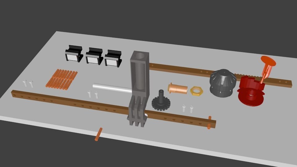 Tap Changer Assembly 30AMP Low-poly 3D model_7