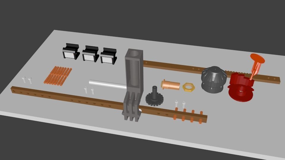 Tap Changer Assembly 30AMP Low-poly 3D model_9