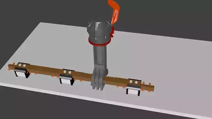 Tap Changer Assembly 30AMP Low-poly 3D model
