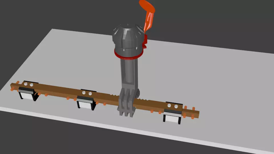 Tap Changer Assembly 30AMP Low-poly 3D model_0