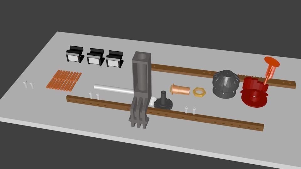 Tap Changer Assembly 30AMP Low-poly 3D model_4